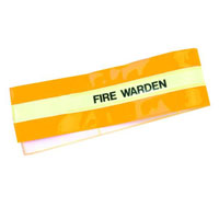 High Vis Armband Fire Warden Yellow